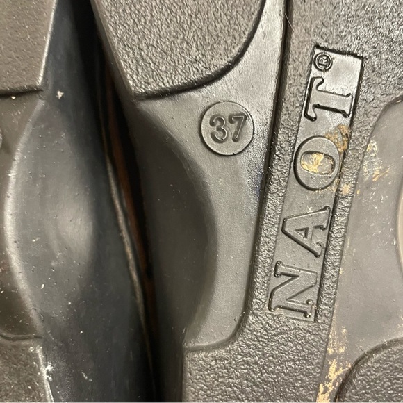 NAOT Women’s Brown Leather Slip On Mary Jane Platform Clog Size 37 - Picture 12 of 12